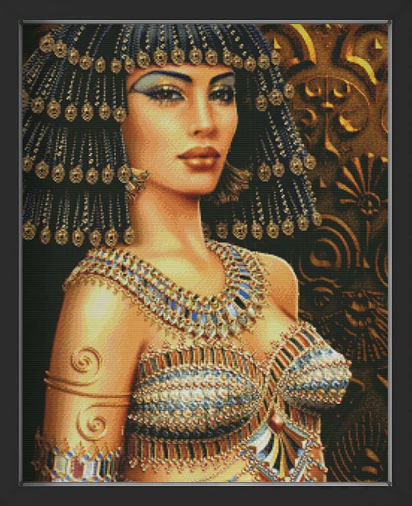 Kreuzstich - Die Ägypterin | 55x80 cm - Diy - Fadenkunst